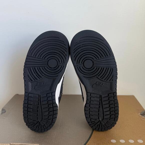 Nike Dunk Low Panda Black/White Toddler Sneakers- SZ 10 C - Picture 11 of 12